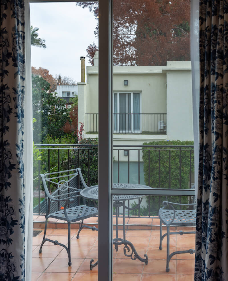 Habitación de las Flores vista terraza